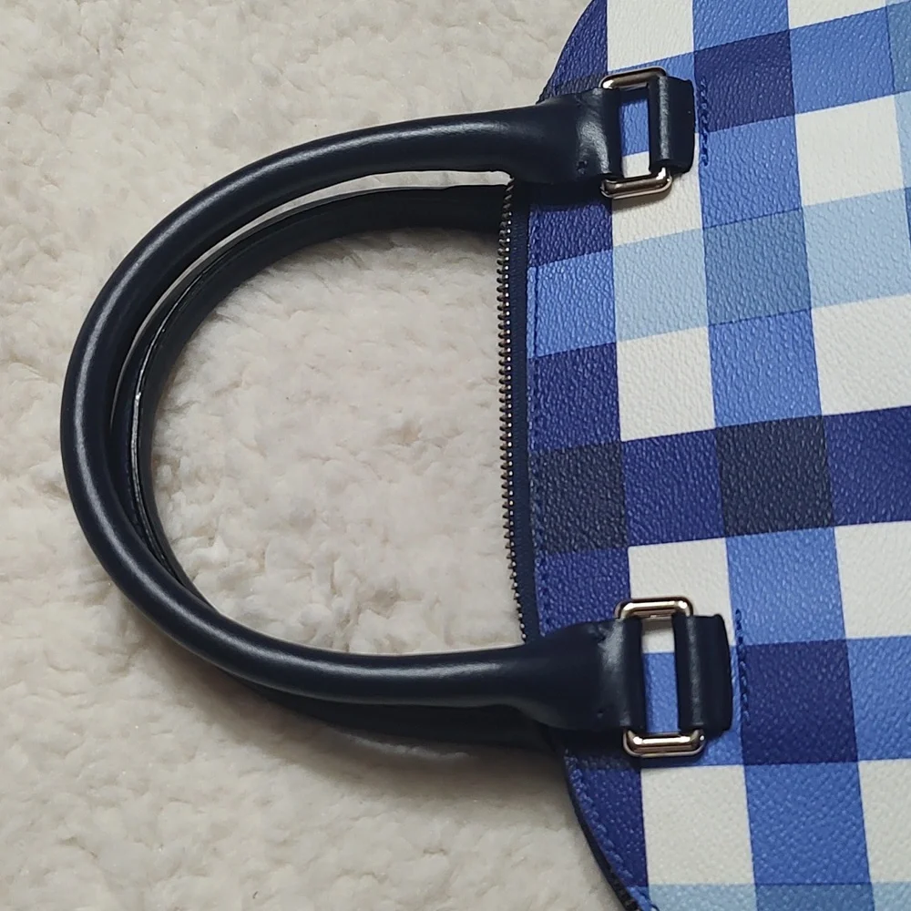 Super Rare Kate Spade Blue Plaid Bag - Picture 11 of 15